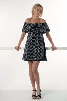 Dress Sienna Zwart/Wit 